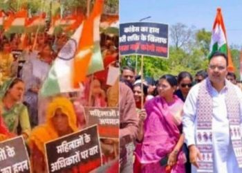 BJP Stages Protest in Jaipur Over Women's Reservation Bill; Outrage Erupts After Police Barricade and Halt March